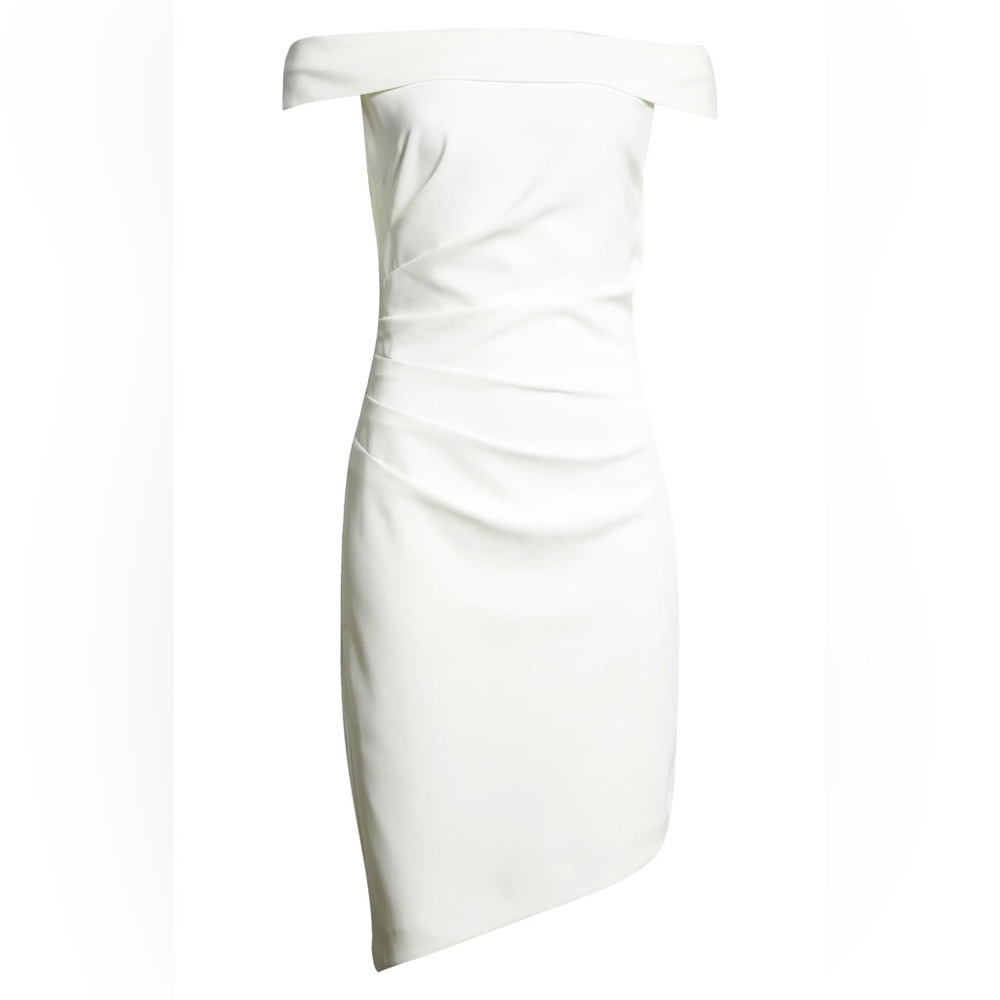 Milly Off-Shoulder White Mini Dress